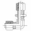 Hydraulic Fitting C2701-06-06-FG 06BT-06BT Bulkhead Union 90 Degree Elbow Forged