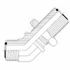 Hydraulic Fitting FS2702-20-20-FG 20MFS-20MFS 45 Degree Bulkhead Elbow Forged