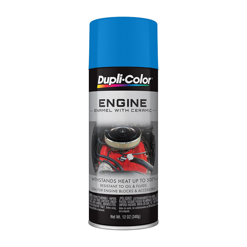 Dupli-Color DE1601 Ford Blue Engine Enamel Spray Paint with Ceramic - Case of 6