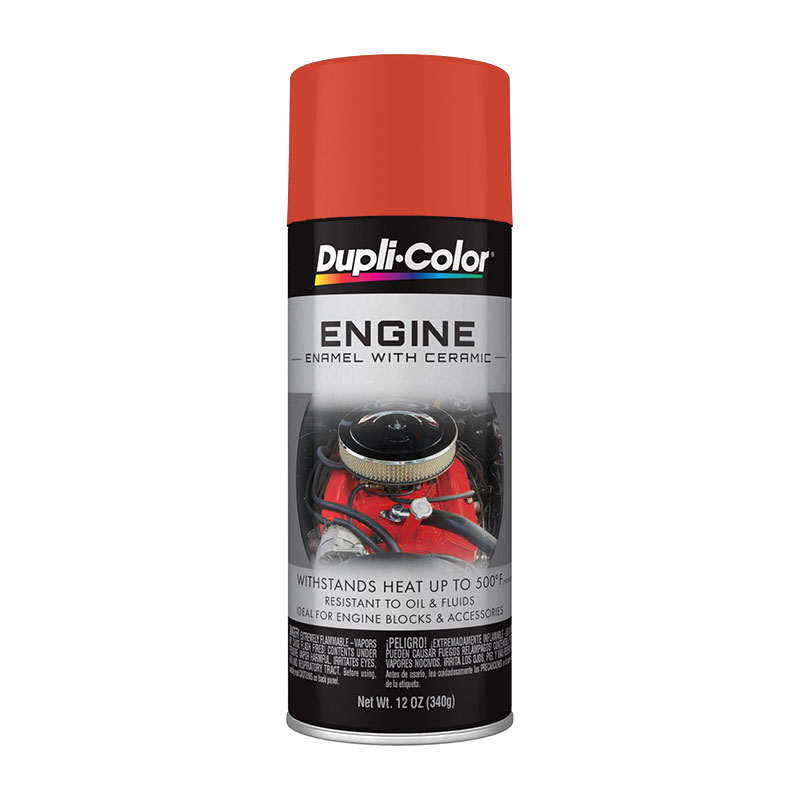Dupli-Color DE1632 Chrysler Industrial Red Engine Enamel Spray Paint with Ceramic - Case of 6