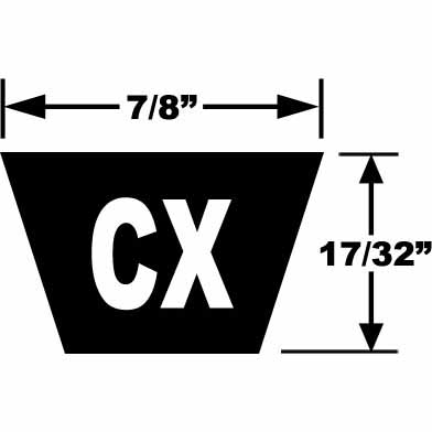 CX Tri-Power Belts