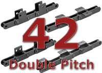 042 Stainless Double Pitch Attachement Chain