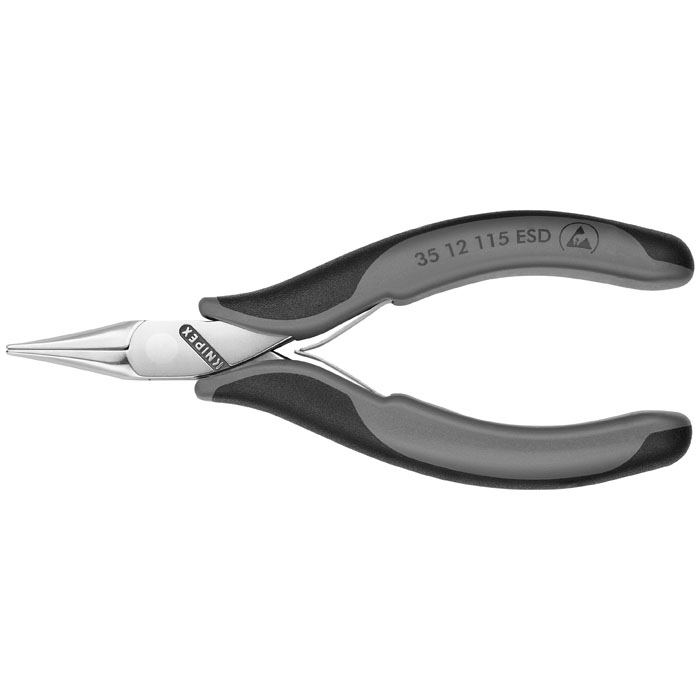 KNIPEX 35 12 115 ESD - Electronics Pliers-Flat Tips, ESD Handles