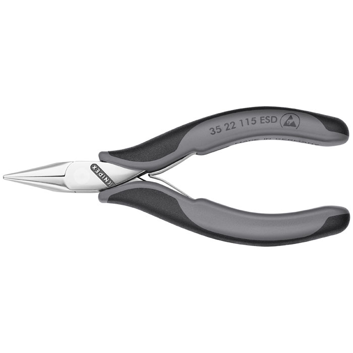 KNIPEX 35 22 115 ESD - Electronics Pliers-Half Round Tips, ESD Handles