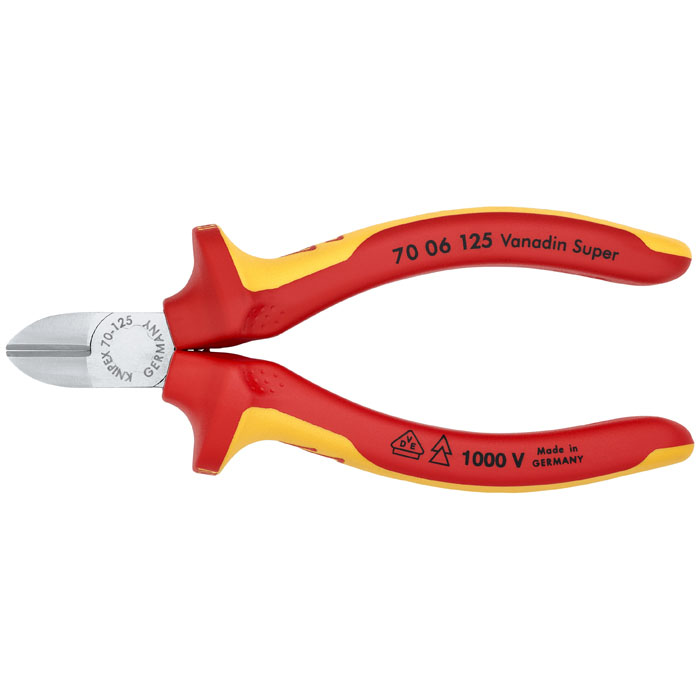 KNIPEX 70 06 125 - Diagonal Cutters-1000V Insulated