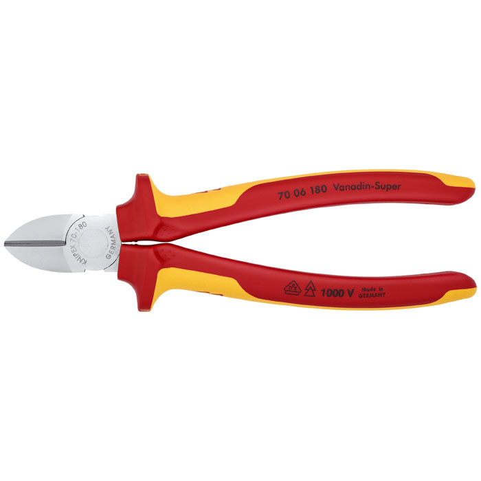 KNIPEX 70 06 180 - Diagonal Cutters-1000V Insulated