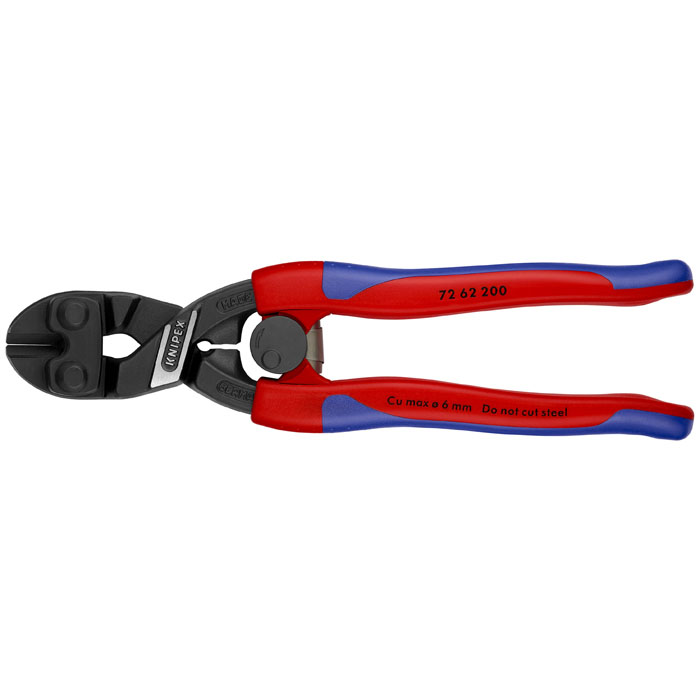 KNIPEX 72 62 200 - High Leverage Flush Cutter for Plastic and Soft Metal