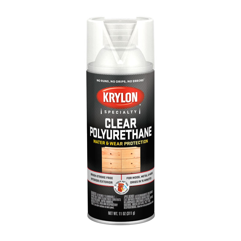 Krylon K07005 Gloss Clear Polyurethane Coating - Case of 6