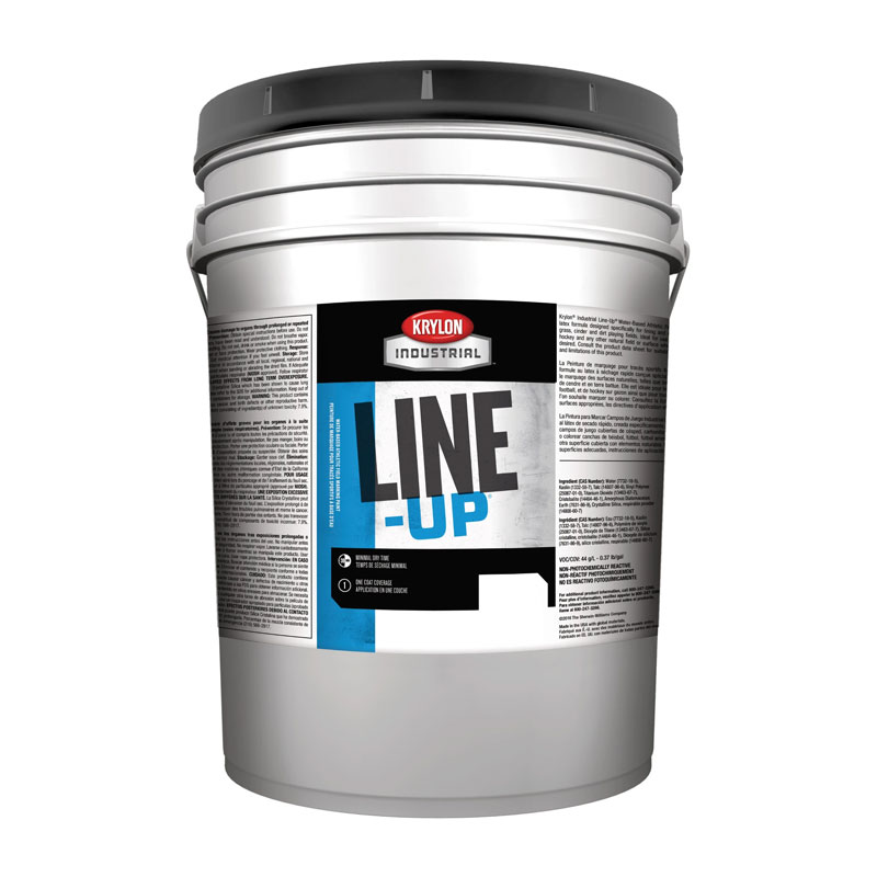 Krylon Industrial K41130113-20 Black Line-Up Water-Based Pavement Striping Paint 5 Gallon Pail