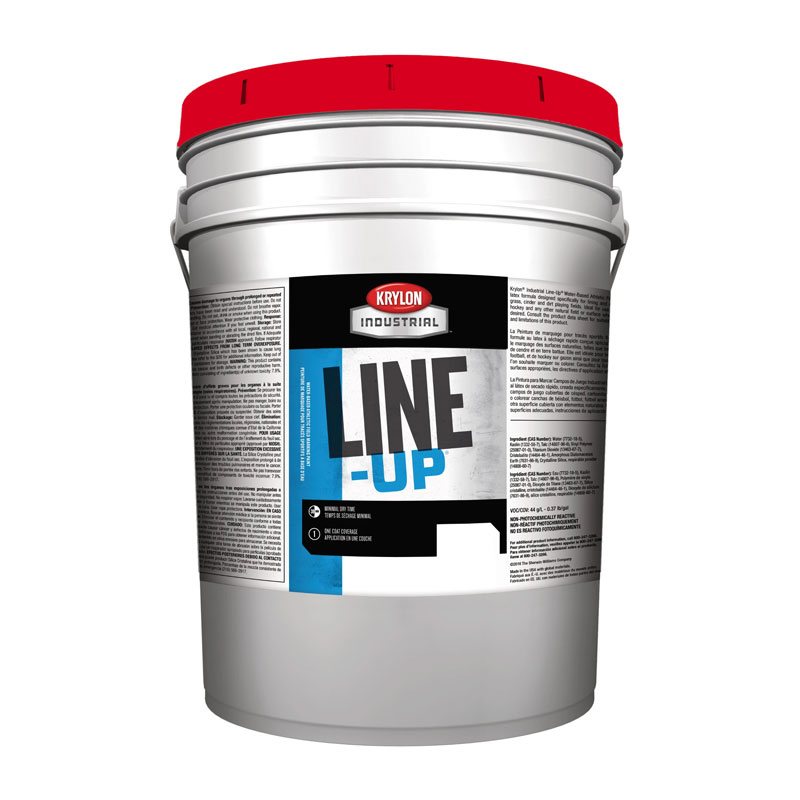 Krylon Industrial K52130101-20 Red Line-Up Water-Based Athletic Field Striping Paint 5 Gallon Pail
