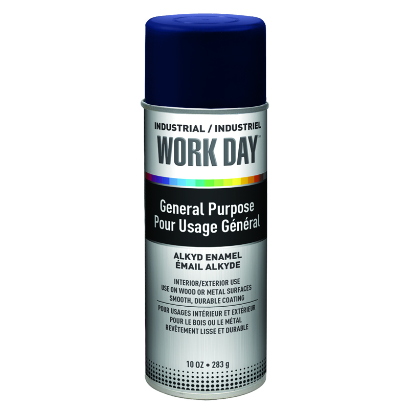 Krylon A04403007 Blue Industrial Work Day Spay Paint 10 oz. Aersol Can - Case of 12