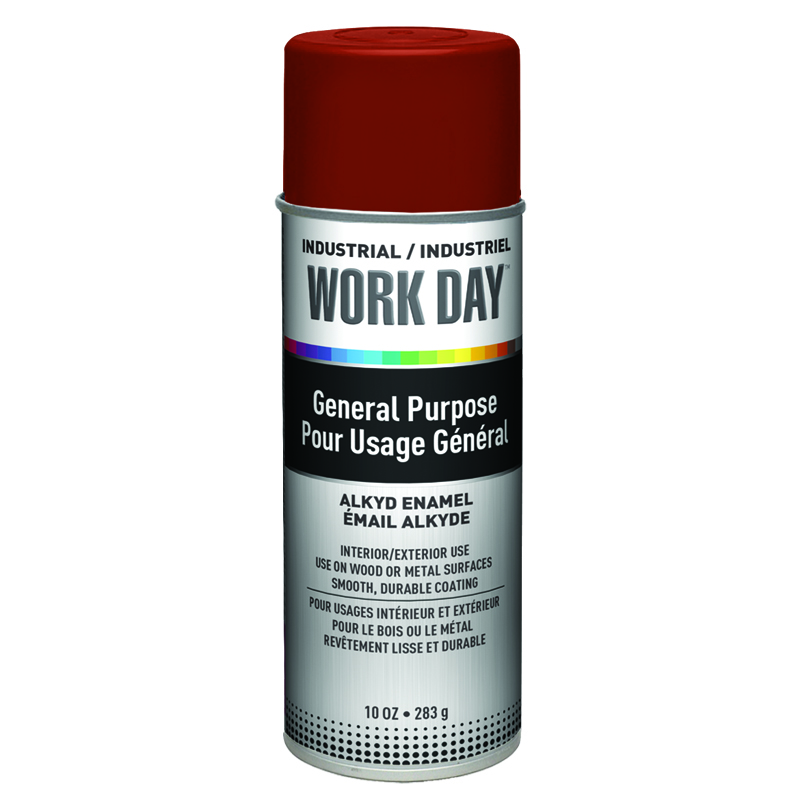 Krylon A04419007 Red Primer Industrial Work Day Spay Paint 10 oz. Aersol Can - Case of 12