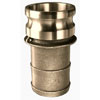 BR-E100 - 1" Brass Type E Cam and Groove Coupling