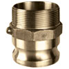 BR-F100 - 1" Brass Type F Cam and Groove Coupling