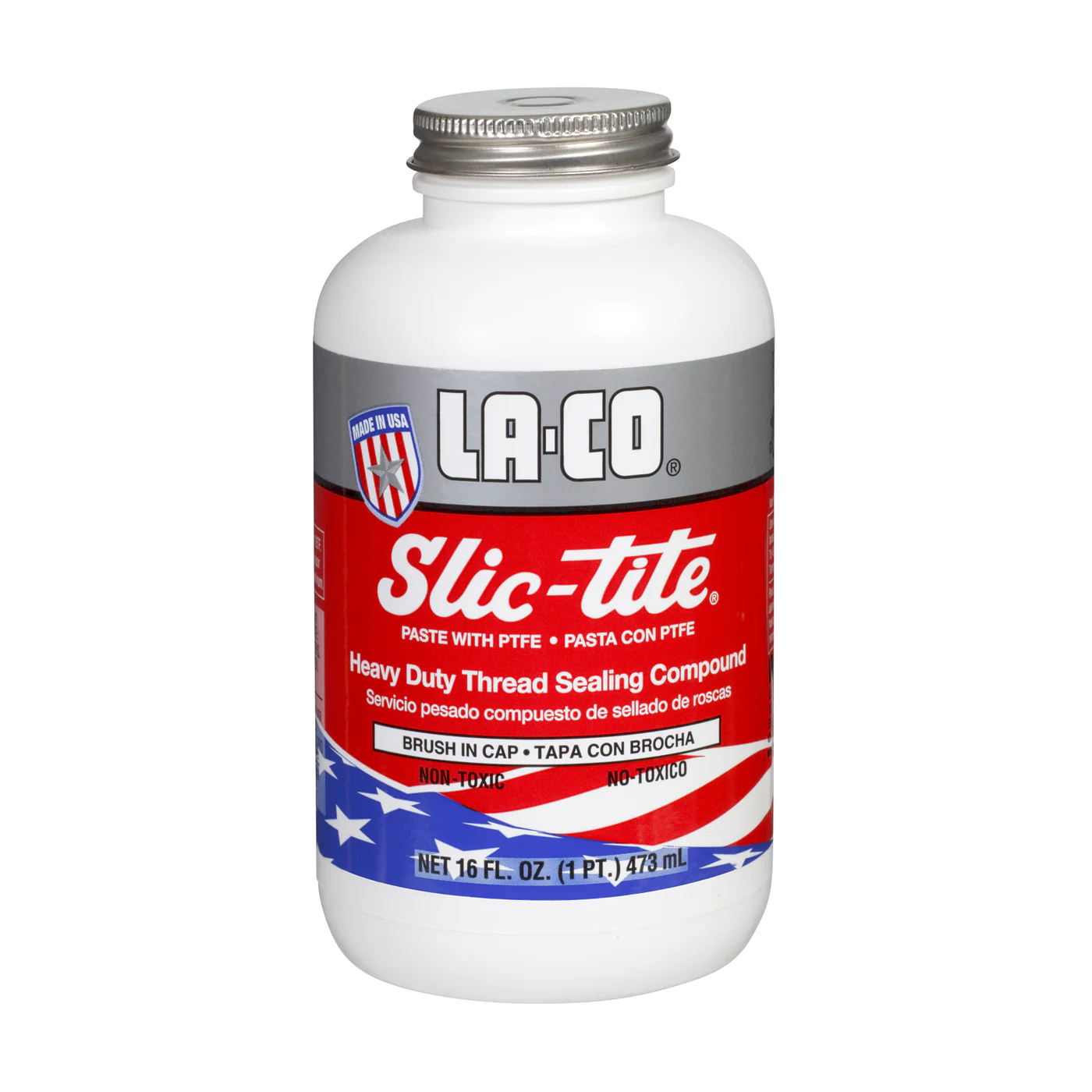 Laco 42029 Slic-tite Paste Thread Sealant Pint Brush-in-Cap