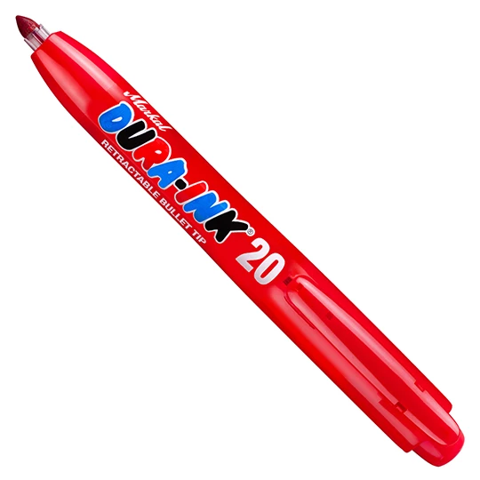 Markal 96576 Dura Ink 20 Retractable Red Ink Marker