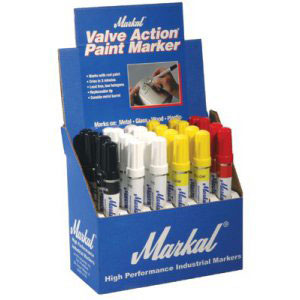 Markal 96811 Paint-Riter Valve Action Paint Marker Yellow Display Box