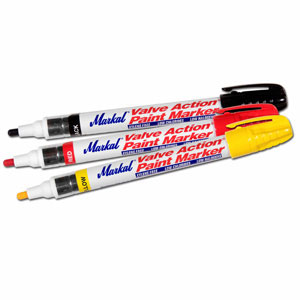 Markal 96801 Paint-Riter Valve Action Paint Marker Yellow Carded