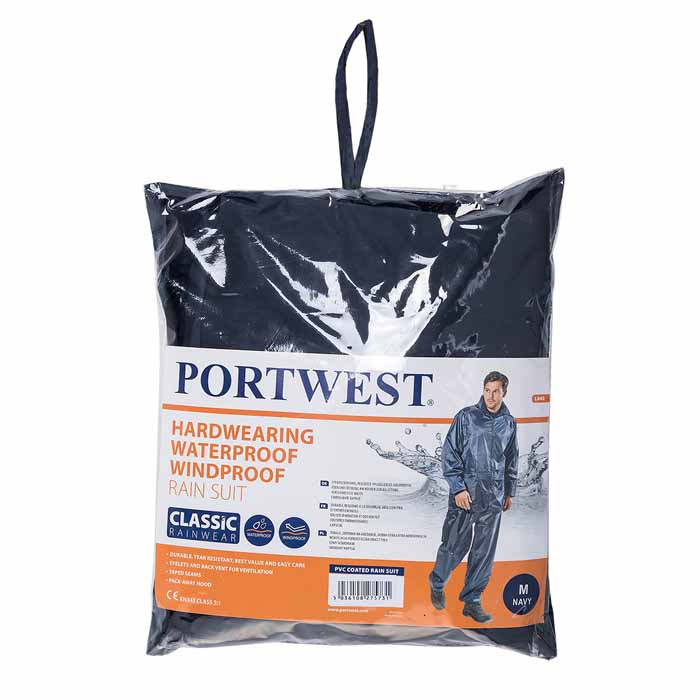 Portwest L440 Essentials Rainsuit, 2 Piece Suit