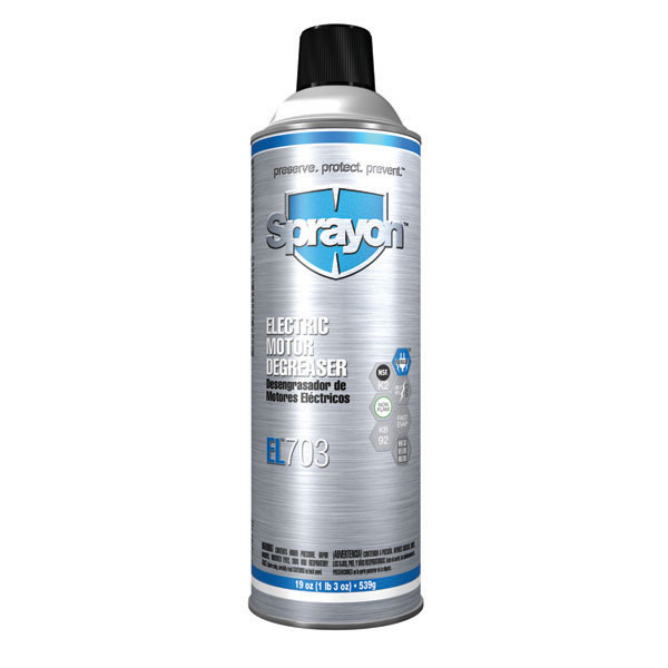 Sprayon EL703 - S00703000 Electric Motor Degreaser and Safety Solvent Case of 12
