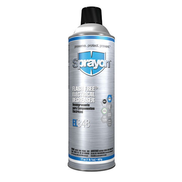 Sprayon EL 848 Flash Free Electrical Degreaser 20 oz - S20848 Case of 12