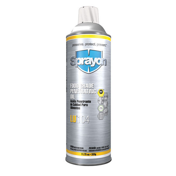 Sprayon LU104 Food Grade Synthetic Penetrating Oil S00104000 Case of 12