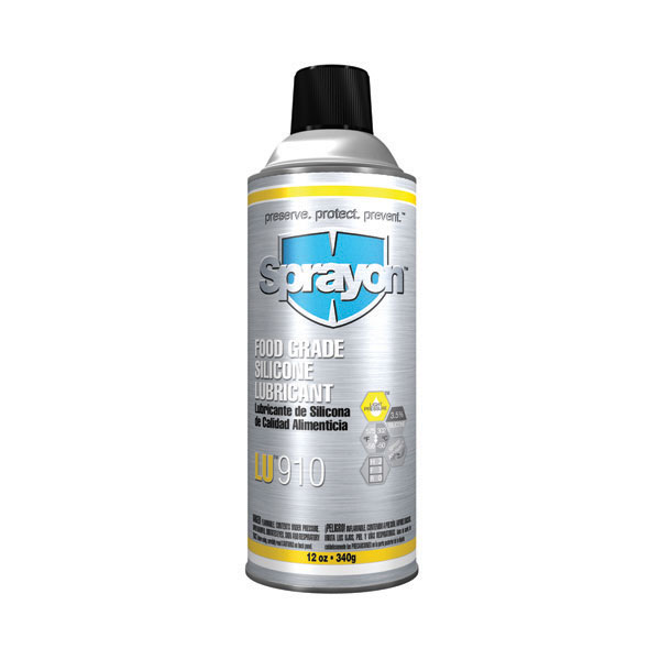 Sprayon LU910 Food Grade Silicone Lubricant SC0910000 Case of 12