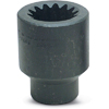Wright Tool 5860 #5 Spline Drive 1-7/8-Inch 6 Point Standard Impact Socket