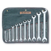 Wright Tool 739 10 Piece 1/4-Inch - 1/8-Inch Open End Wrench Set