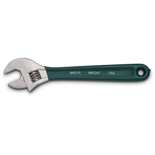 Wright 9AG10 Cobalt 10" Adjustable Wrench with Cushion Grip