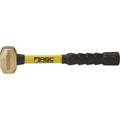 ABC2BFB - 2 lb. Brass Hammer with 12" Fiberglass Handle
