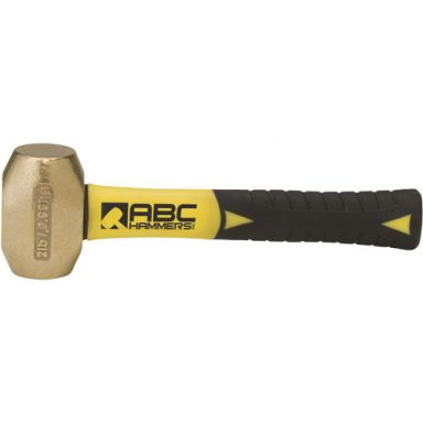 ABC2BFS - 2 lb. Brass Striking Hammer with 8" Fiberglass Handle
