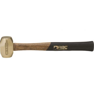 ABC-2BW 2 lb. brass hammer with hickory wood handle