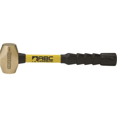 ABC3BFB - 3 lb. Brass Hammer with 12" Fiberglass Handle