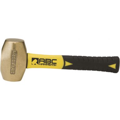 ABC3BFS - 3 lb. Brass Striking Hammer with 8" Fiberglass Handle