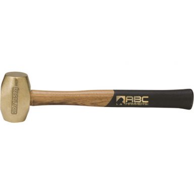 ABC-3BW 3 lb. brass hammer with hickory wood handle