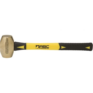 ABC4BF 4 lb. brass hammer with fiberglass handle
