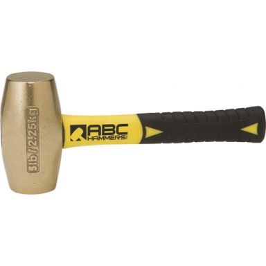 ABC5BFS - 5 lb. Brass Striking Hammer with 8" Fiberglass Handle