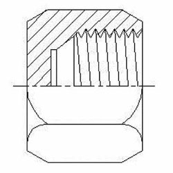 Hydraulic Fitting FS0304-C-04 04 FS Cap Assembly Insert and Nut