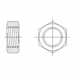 Hydraulic Fitting 0306-N-03 N- Bulkhd Lock Nut