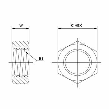 Hydraulic Fitting FS0306-04 04Bulkhead Lock Nut