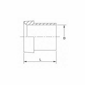 Hydraulic Fitting 0319-02 02 JIC Tube Sleeve
