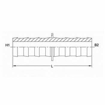 Hydraulic Fitting 2118-04-04-B 04PL-04PL Straight Brass