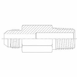 Hydraulic Fitting 2404-LL-04-02 04MJ-02MP Straight X-Long