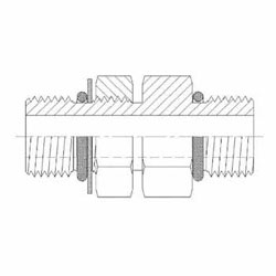 Hydraulic Fitting 3474-04-04-NWO 04MAORB-04MORB Straight