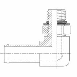 Hydraulic Fitting 4601-04-04-NWO-FG 04HB-04MAORB 90 Degree Elbow Forged