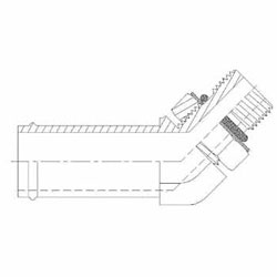 Hydraulic Fitting 4603-06-06-NWO-FG 06HB-06MAORB 45 Degree Elbow Forged