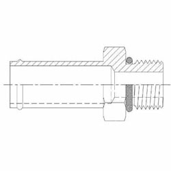 Hydraulic Fitting 4604-04-04-O 04HB-04MORB Straight