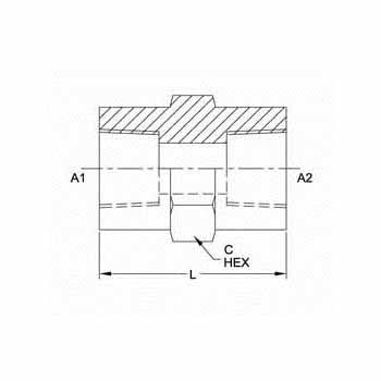 Hydraulic Fitting 5000-02-02 02FP-02FP Straight