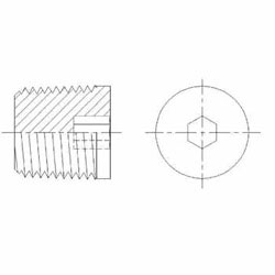 Hydraulic Fitting 5406-HP-01 01 Hollow Hex Pipe Plug